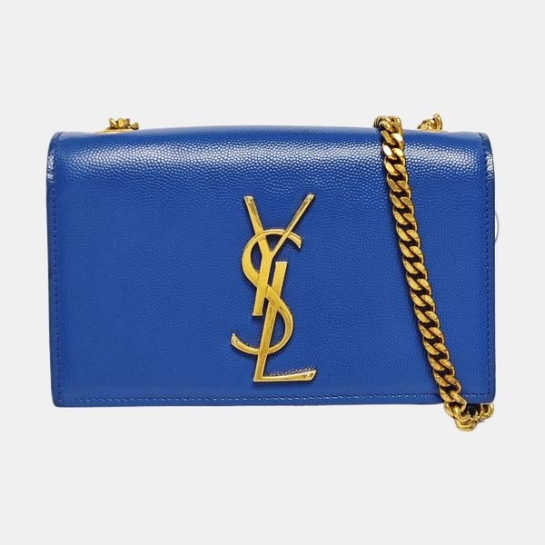 Authenticated pre-owned KATE Mini Calfskin Blue - Shoulder Bag at Looply