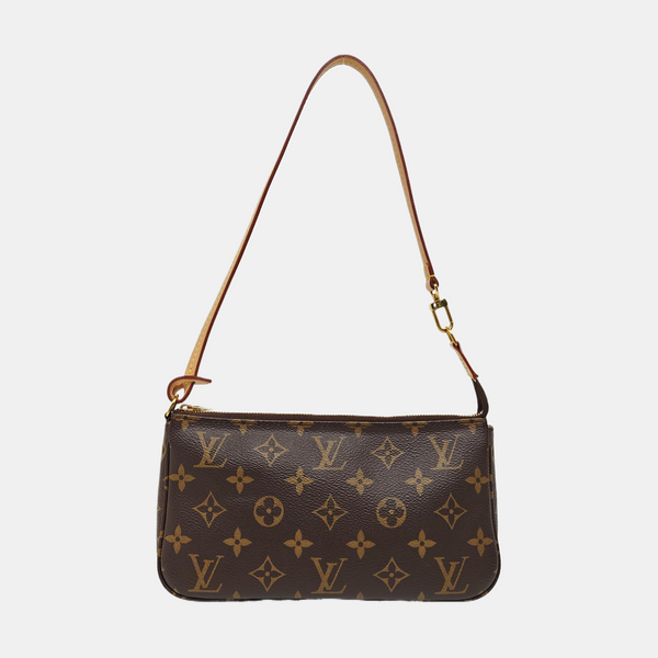 ACCESSOIRES GM Monogram Coated Canvas Brown