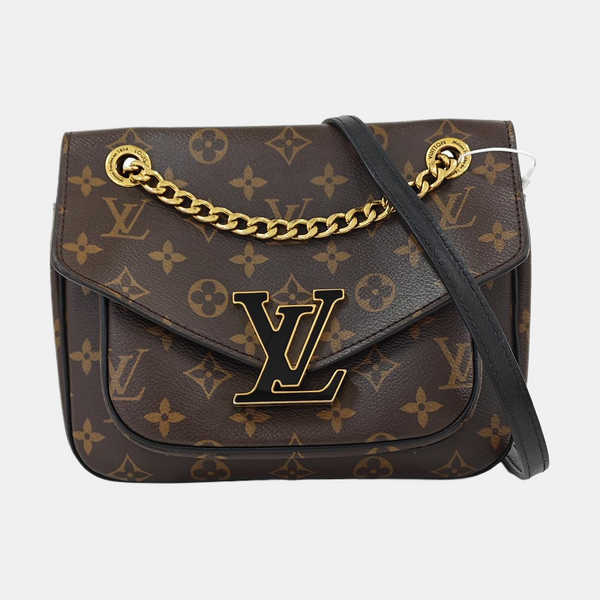 PASSY Monogram Coated Canvas Brown