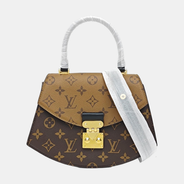 Monogram Coated Canvas Shoulder Bag Super Mini Brown