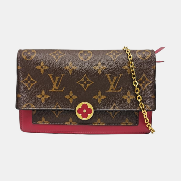 FLORE Monogram Coated Canvas Brown