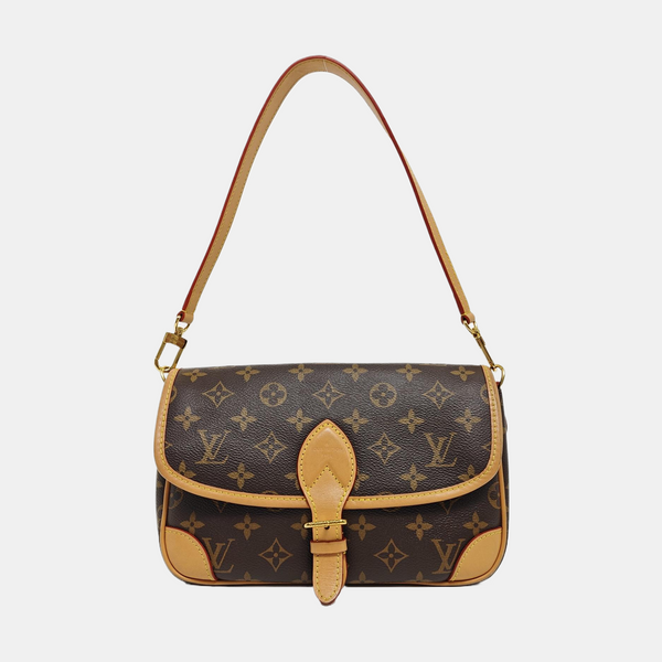 DIANE Monogram Coated Canvas Brown