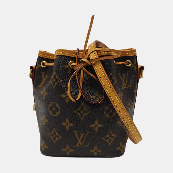 NÉONOÉ Nano Monogram Coated Canvas Brown