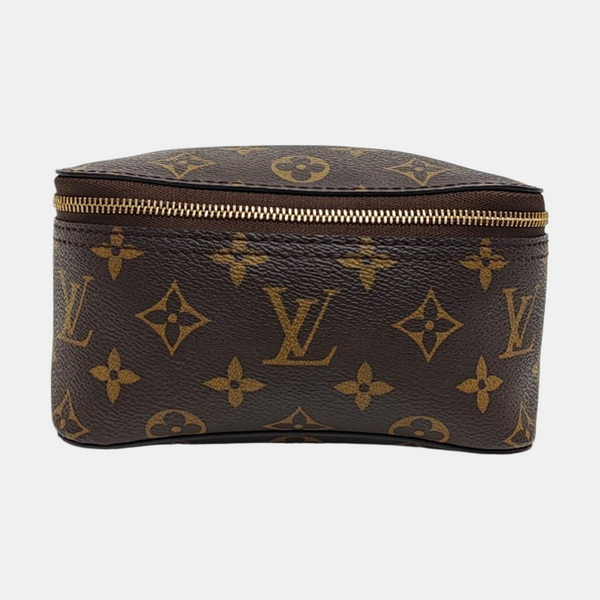 CUBE DE RANGEMENT PM Monogram Coated Canvas Brown