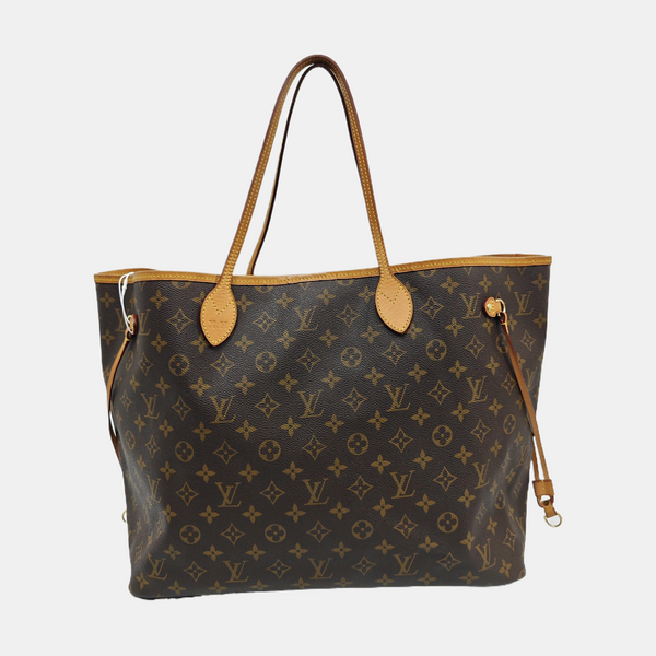 NEVERFULL GM Lona revestida Monogram Marrón