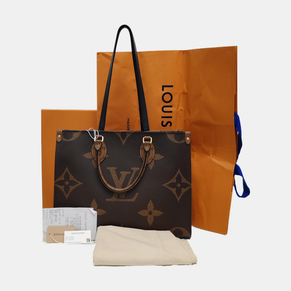 ONTHEGO MM Monogram Coated Canvas Brown