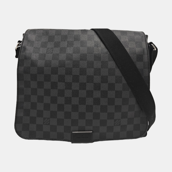 DISTRICT MM Damier Graphite Coated Canvas Gray