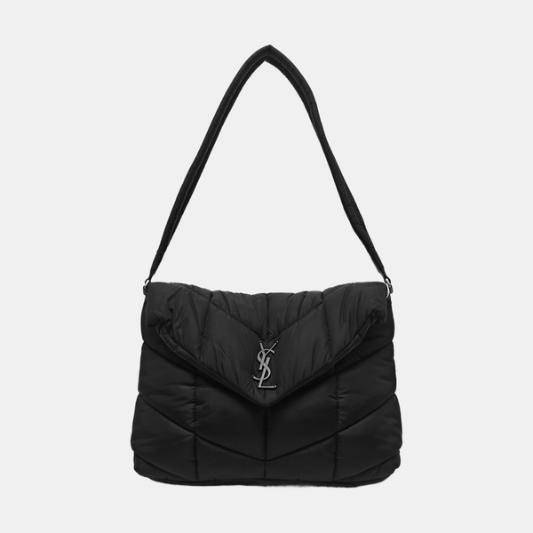 PUFFER Quilted Fabric Black