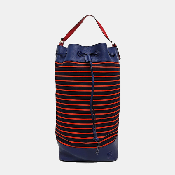 Canvas Top Handle Bag Blue
