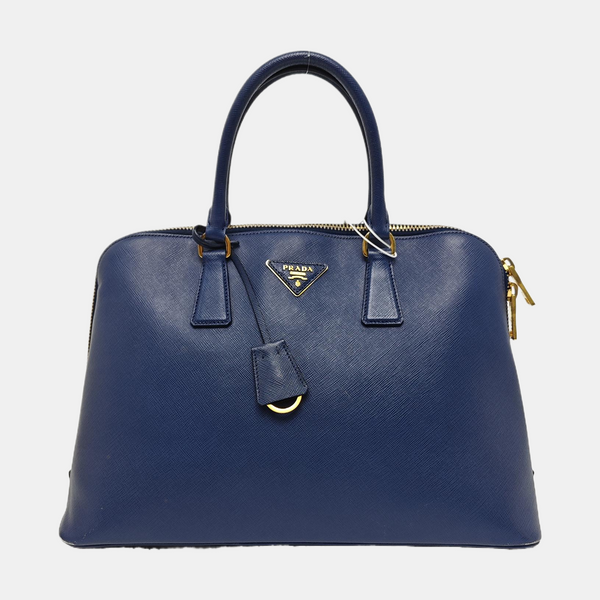 Authenticated pre-owned Promenade Calfskin Blue - Top Handle Bag at Looply