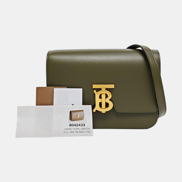 TB Small Calfskin Green