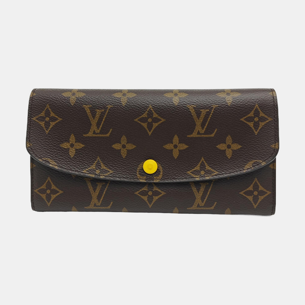 EMILIE Monogram Coated Canvas Brown