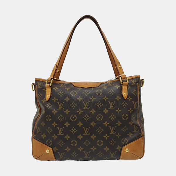 ESTRELA MM Monogram Coated Canvas Brown