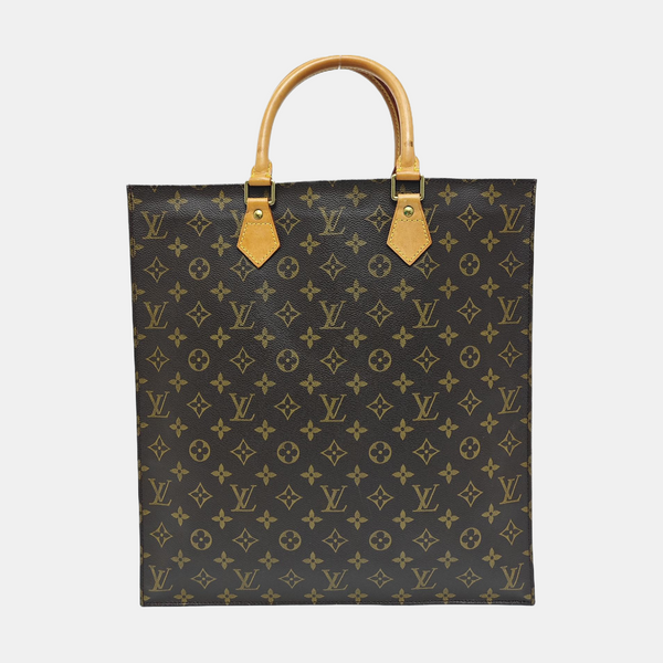 SAC PLAT GM Monogram Coated Canvas Brown