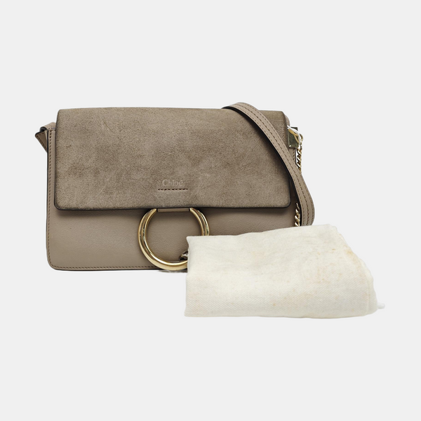 Faye Small Calfskin Gray