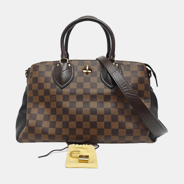 NORMANDY Damier Ebene Coated Canvas Brown