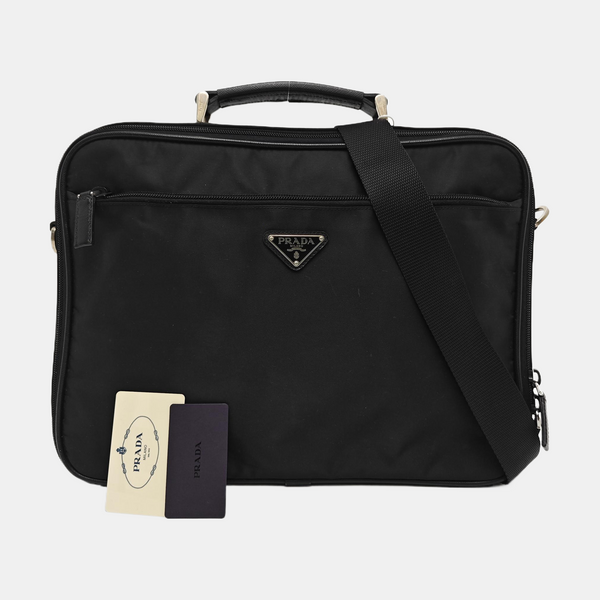 Nylon Shoulder Bag Black