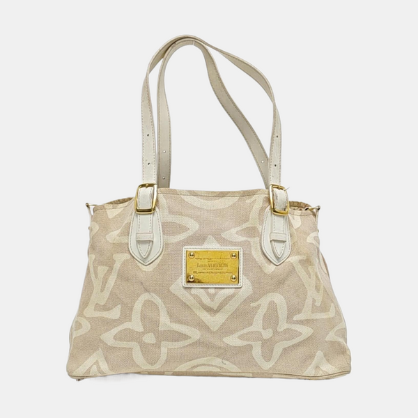 TAHITIENNE CABAS MM Monogram Canvas Beige