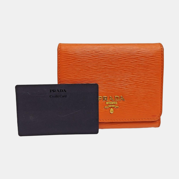 Saffiano Calfskin Wallet Orange