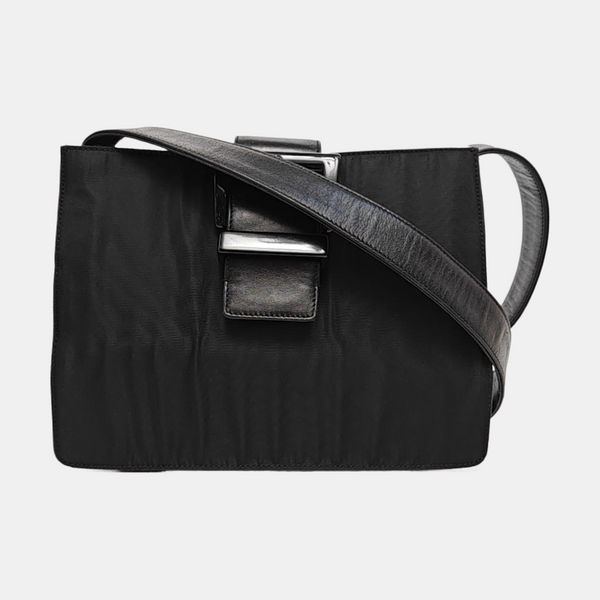Nylon Shoulder Bag Black