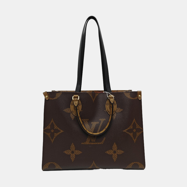 Authenticated pre-owned ONTHEGO MM Monogram Coated Canvas Brown - Tote Bag at Looply