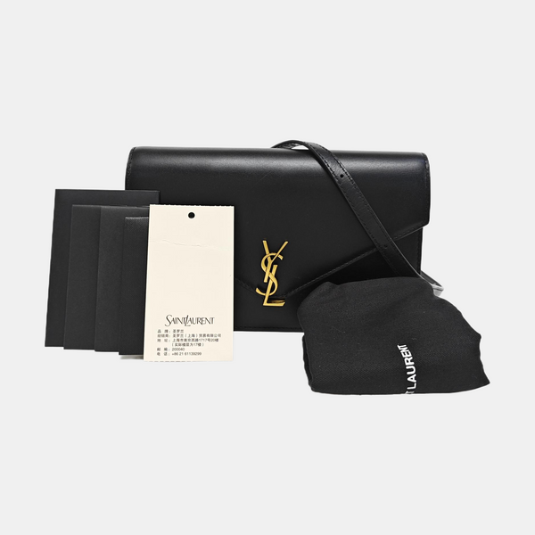 Calfskin Shoulder Bag Black
