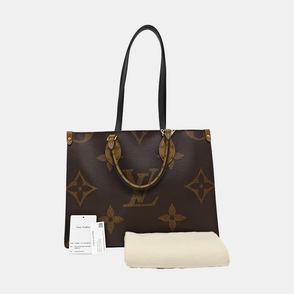 ONTHEGO MM Monogram Coated Canvas Brown
