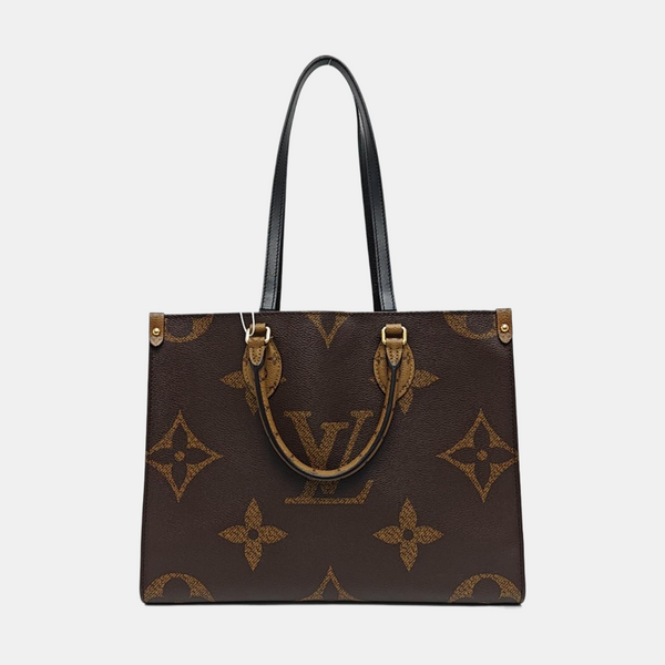 ONTHEGO MM Monogram Coated Canvas Brown