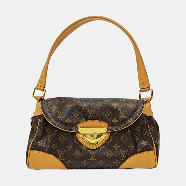 BEVERLY MM Monogram Coated Canvas Brown