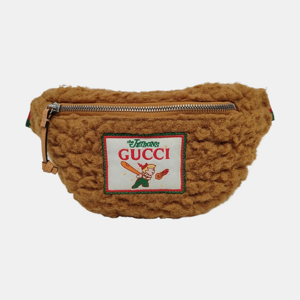 Wool Belt Bag Brown