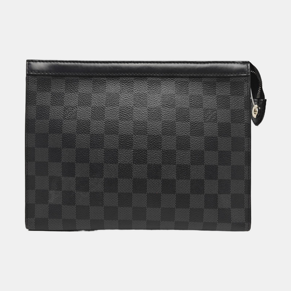 Pochette Voyag MM Damier Graphite Coated Canvas Gray