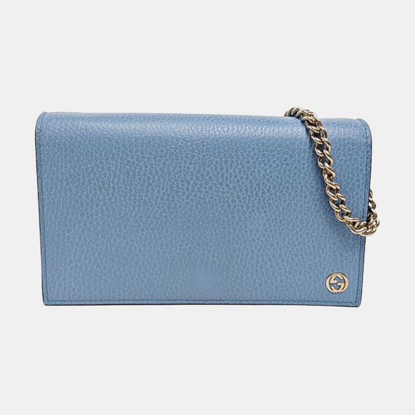 GG Marmont Super Mini Calfskin Blue