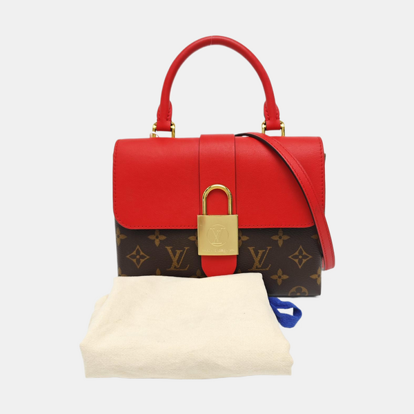 LOCKY BB Monogram Coated Canvas Red