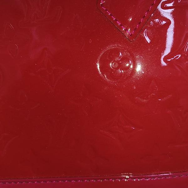 Authenticated pre-owned ALMA BB Monogram Patent Leather Red - Shoulder Bag at Looply
