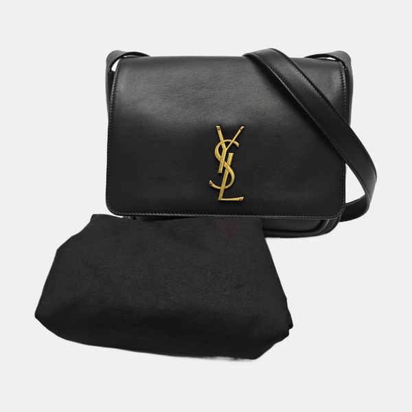 Calfskin Shoulder Bag Black