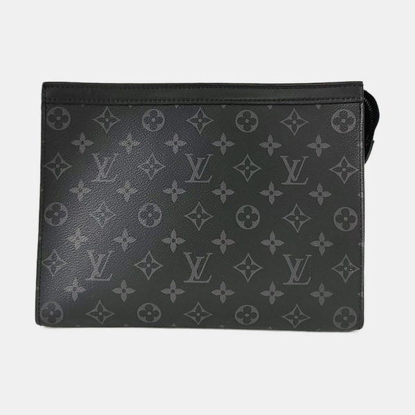 Pochette Voyag MM Monogram Coated Canvas Black