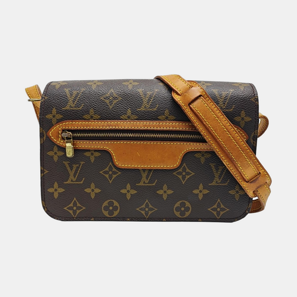 VINTAGE SAINT GERMAIN PM Monogram Coated Canvas Brown
