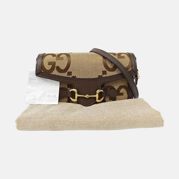 Horsebit 1955 Mini Monogram Canvas Beige