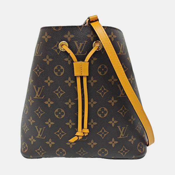 NÉONOÉ MM Monogram Coated Canvas Brown
