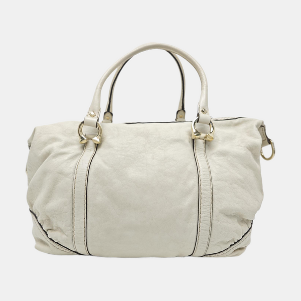 Calfskin Tote Bag White