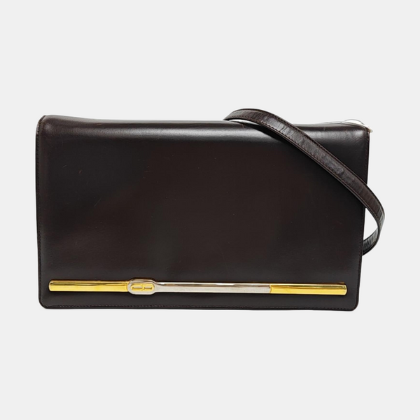Calfskin Top Handle Bag Black
