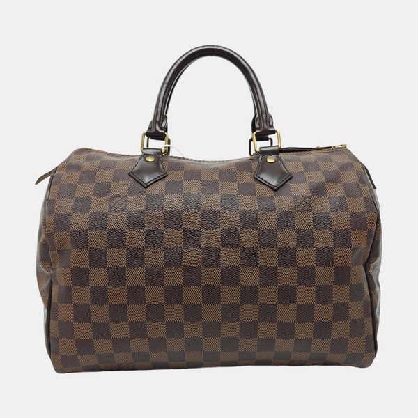 SPEEDY 30 Damier Ebene Coated Canvas Brown