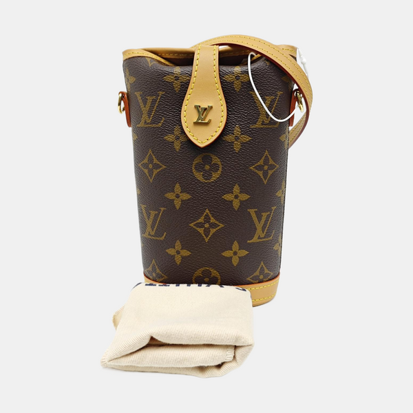 FOLD ME Monogram Coated Canvas Brown