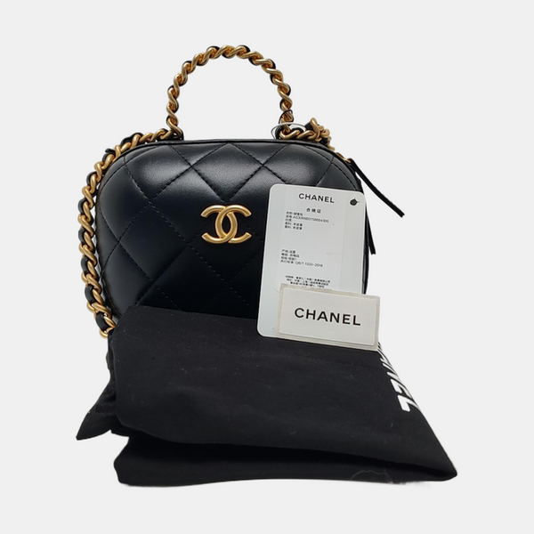 Quilted Lambskin Black