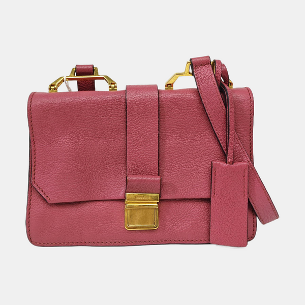 Calfskin Shoulder Bag Red