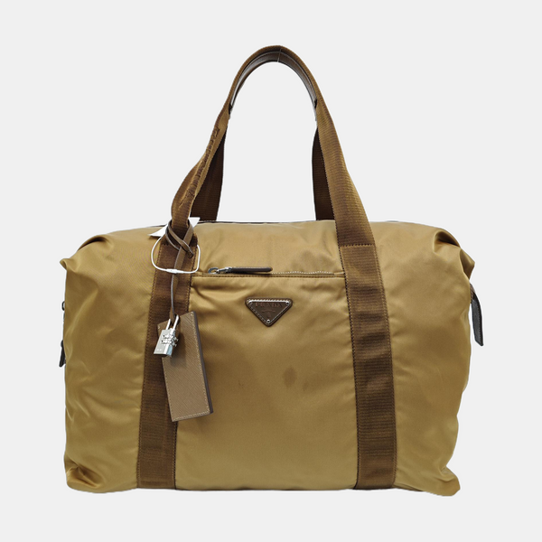 Nylon Tote Bag Beige