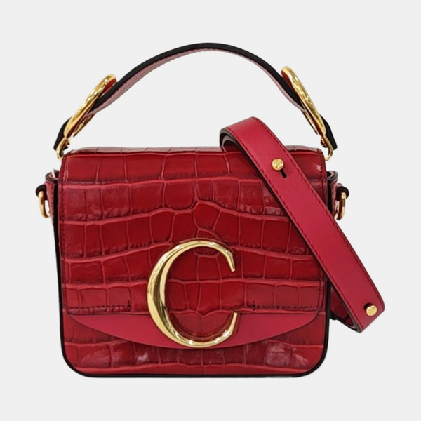 Chloé C Mini Calfskin Red