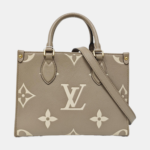 ONTHEGO PM Monogram Calfskin Gray