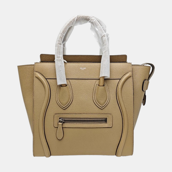 LUGGAGE Micro Calfskin Beige