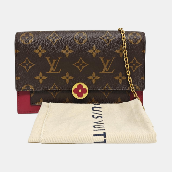 FLORE Monogram Coated Canvas Brown